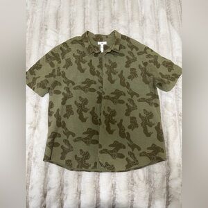 BP Green Camouflage Casual Shirt
